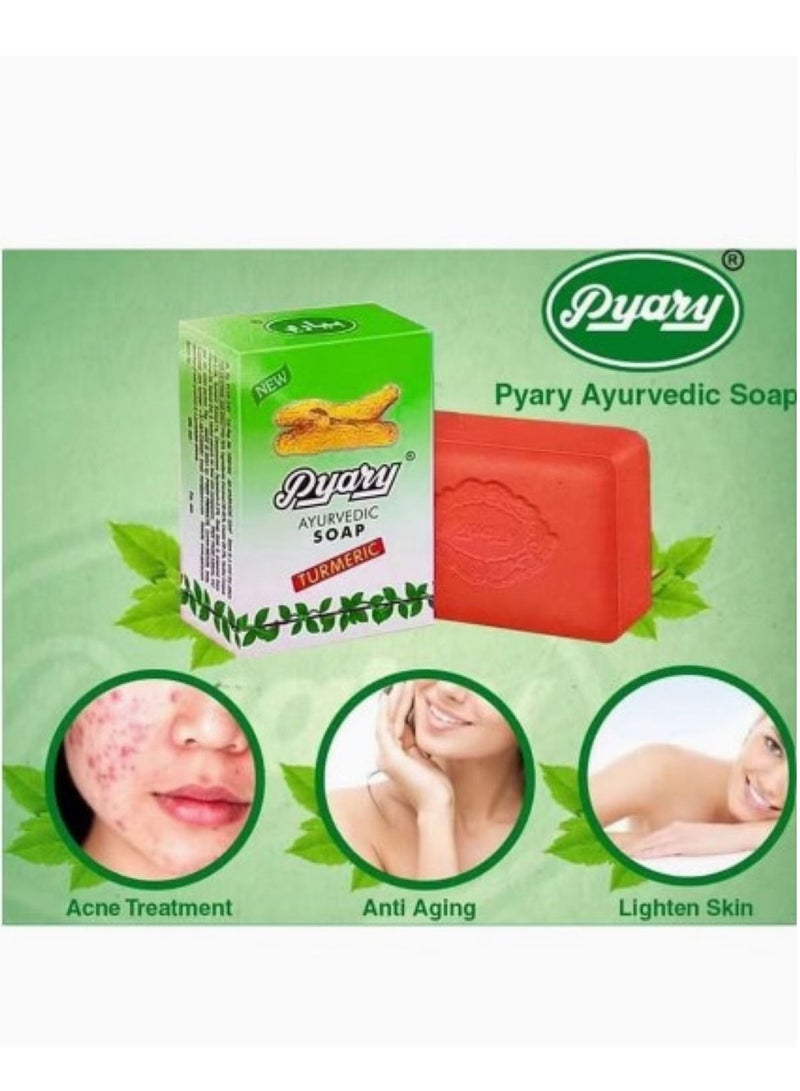 Pyary 4-Pack Ayurvedic Turmeric Soap - Image 3