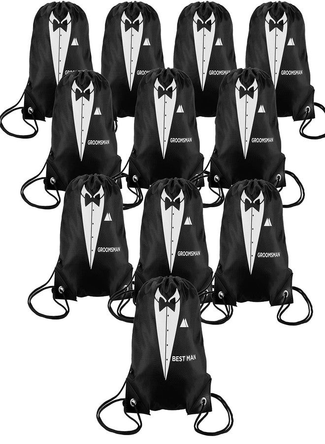 Eccliy 12 Pieces Groomsman Gift Bags for Wedding Include 1 Best Man and 11 Groomsman Proposal Bags Party Favor Bags for Groomsman Father's Birthday Anniversary Wedding Party Supplies - Image 1