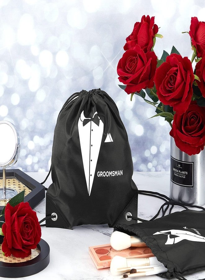 Eccliy 12 Pieces Groomsman Gift Bags for Wedding Include 1 Best Man and 11 Groomsman Proposal Bags Party Favor Bags for Groomsman Father's Birthday Anniversary Wedding Party Supplies - Image 4
