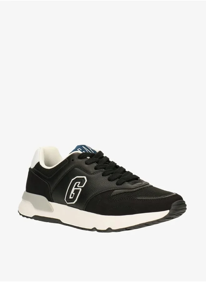 GAP Men's Logo Detailed Sneakers with Lace-Up Closure