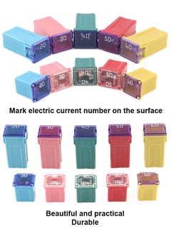 KASTWAVE 30 pc Automotive Combination Low and Tall/STD Profile Box Shaped Assortment Fuse Kit for Ford, Chevy/GM, Nissan, and Toyota Pickup Trucks, Cars, and SUVs  - Image 3