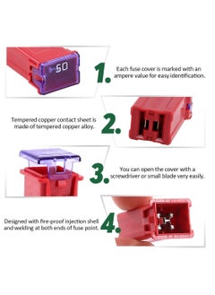 KASTWAVE 30 pc Automotive Combination Low and Tall/STD Profile Box Shaped Assortment Fuse Kit for Ford, Chevy/GM, Nissan, and Toyota Pickup Trucks, Cars, and SUVs  - Image 4