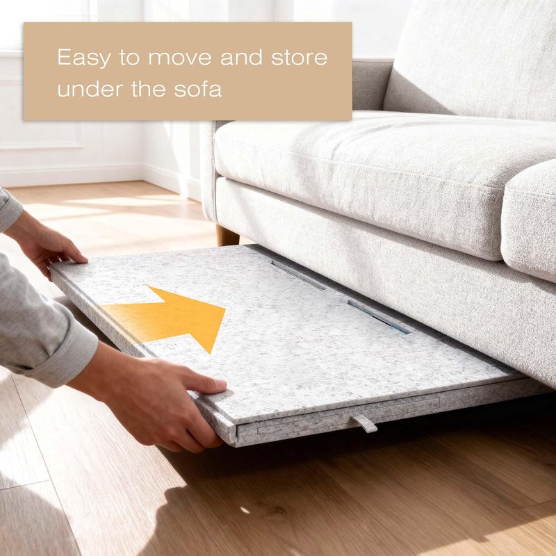 Becko US 1500 Pieces Felt Jigsaw Puzzle Board Light Gray - Image 5