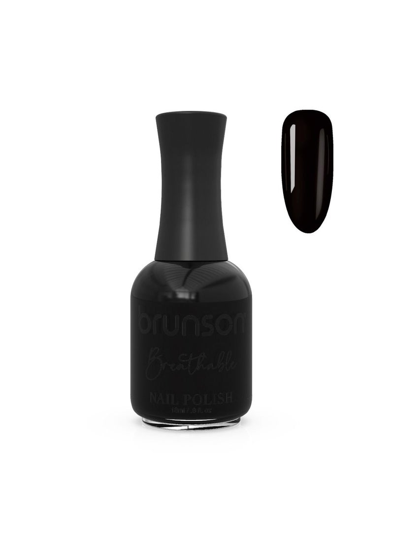 Brunson Breathable Nail Polish Halal Nail Lacquer Wudu friendly Quick Dry long lasting but easy peel off Glossy Shine Water Based Nail paint 18ml