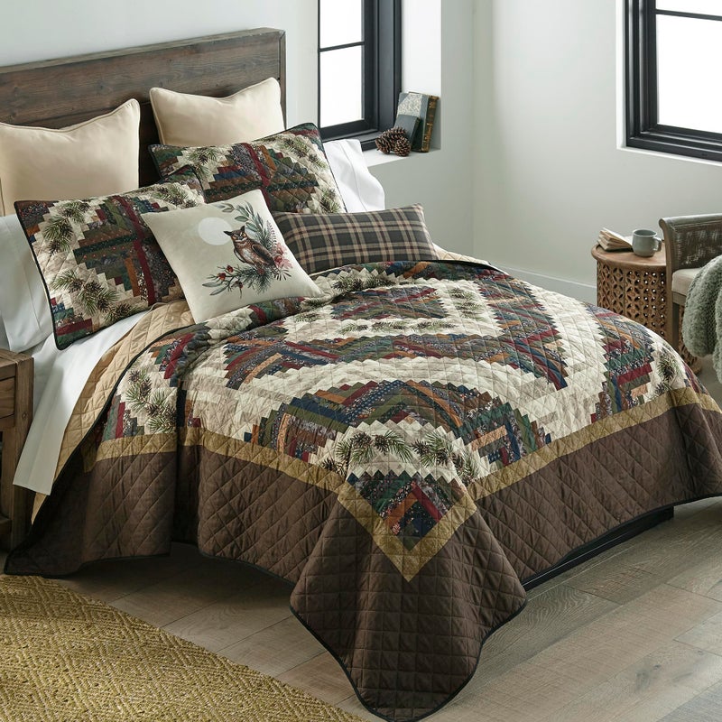 Donna Sharp Queen Bedding Set - 3 Piece - Whitley Lightweight Quilt Set with Queen Quilt and Two Standard Size Pillow Shams - Machine Washable - Image 3