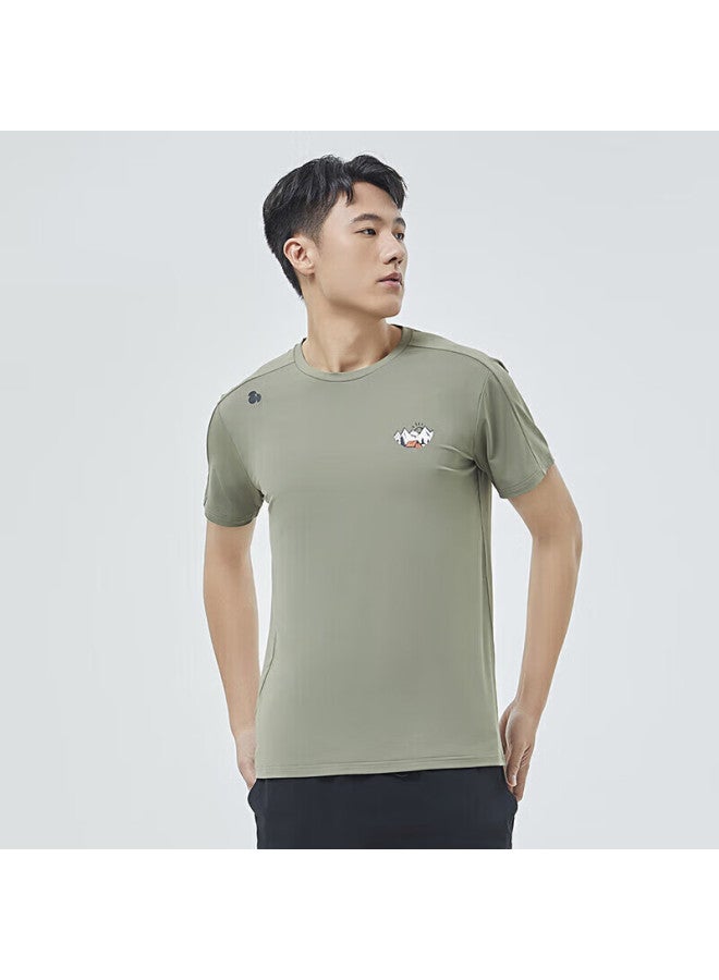 Scaler Ice Rainbow Quick-dry T-shirt For Men And Women, Spring/summer New Arrival, Sports Running Breathable Round Neck Outdoor Short Sleeve F4115567 - Image 3