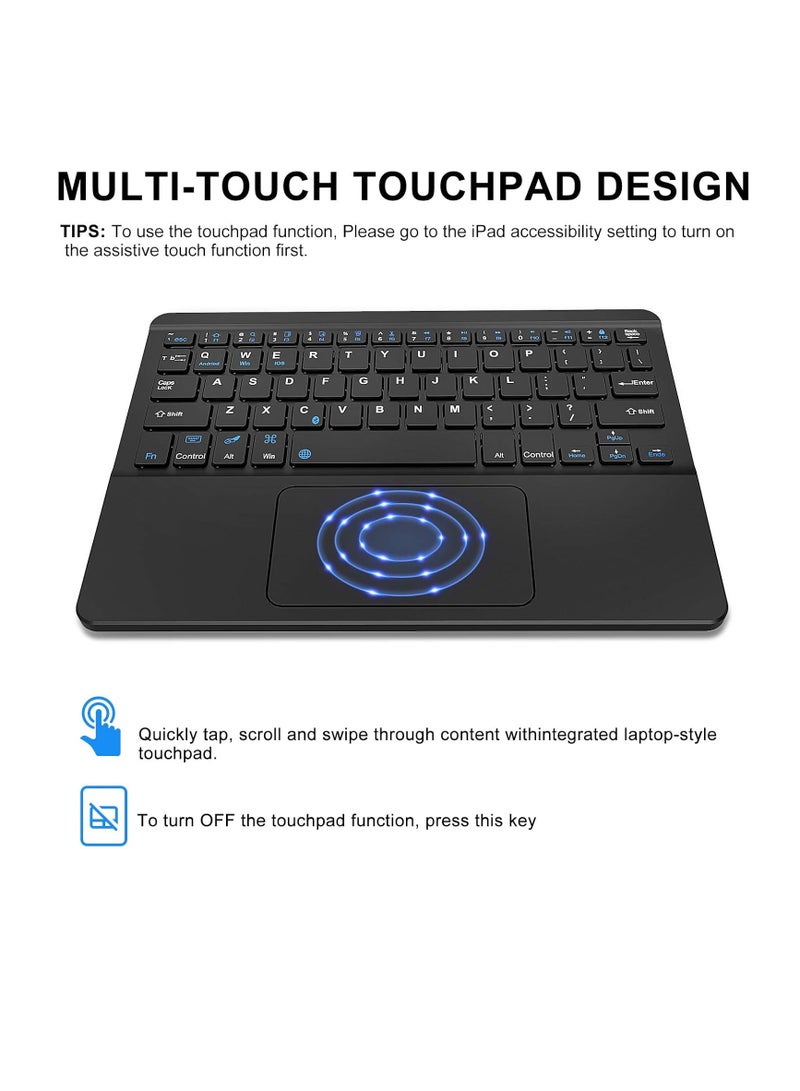 iPad Pro 11 (2018-2022) / iPad Air11 2024 / Air4/5 Bluetooth Keyboard with Keyboard, Keyboard for iPad Pro 11 (2018-2022) / iPad Air11 2024 / Air4/5 - Bluetooth Trackpad Keyboard, Protective Case wi - Image 2
