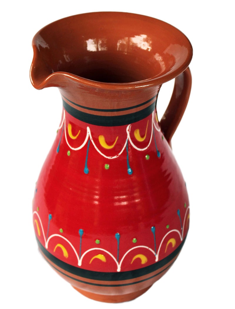 Cactus Canyon Ceramics Cactus Canyon Ceramics Spanish Terracotta 2 Quart Pitcher Red 