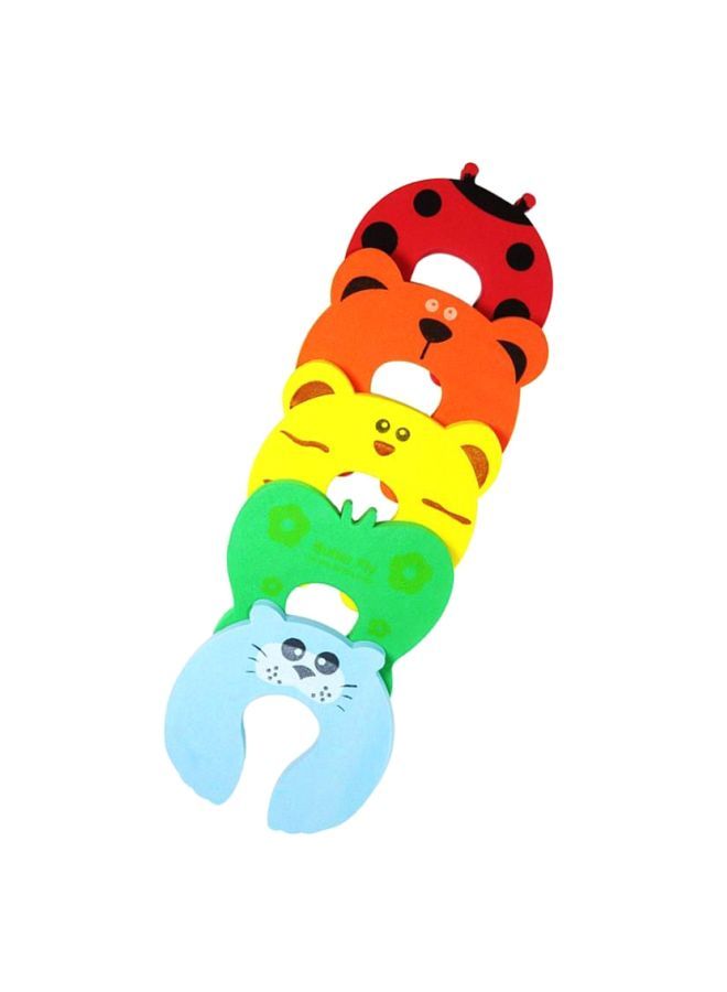 5-Piece Cartoon Animal Printed Door Locks Set - Image 1