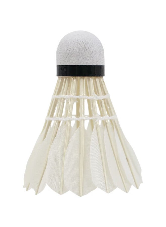 DHS Badminton Shuttlecocks, Durable Training Composite Cork Goose Feather Shuttlecocks E-Eg06 (Pack Of 6) - Image 3