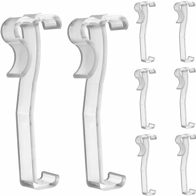 VALANCE CLIPS 10PCS 212 WINDOW BLINDS HIDDEN CLIP CLEAR PLASTIC FOR HORIZONTAL BLINDS VALANCE RETAINER HOLDER