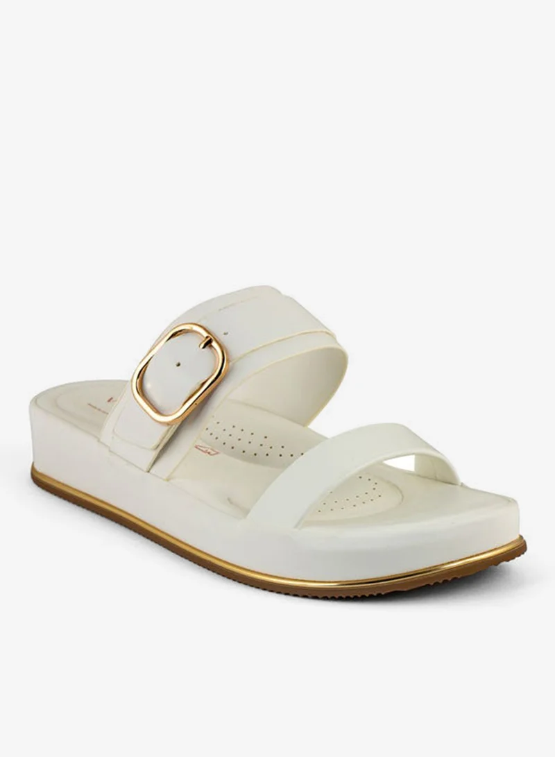 فينتشي صنادل إسفين متعددة الأشرطة للنساء