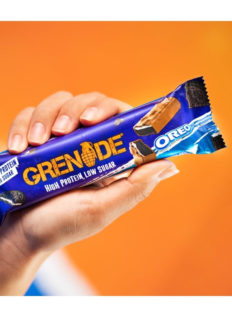 Grenade Grenade High Protein Low Sugar Protein Bar 35g – Oreo Flavor – Pack of 18  - Image 4