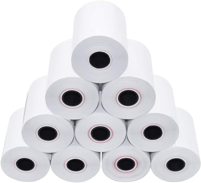 Security Store 2 Inch - 57 mm x 15 meter Thermal Paper roll for Restaurant billing machine (Set of 10 Rolls) - Image 1