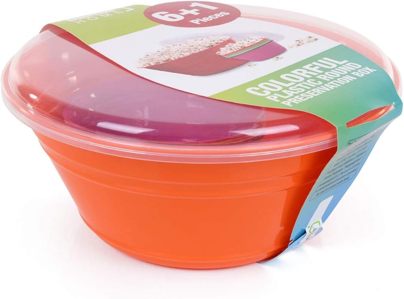 Mintra Office Mintra Home Snack Bowls Popcorn Bowl Set Orange - Image 2