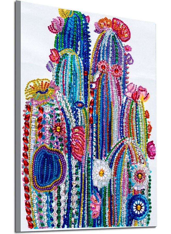 DIY 5D Diamond Painting Flower Pattern Special-shaped Diamond Embroidery Home Decor Multicolour 32.00*2.00*8.00cm - Image 1