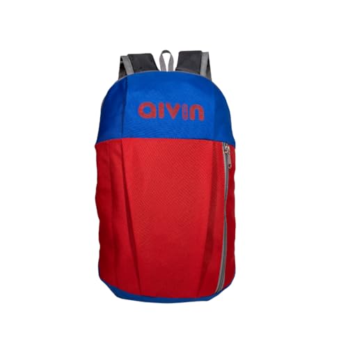 Aivin Booster Backpack | 10L Compact Gym & Travel Backpack for Men | Lightweight, Abrasion-Resistant Bag with Dual Compartments | Padded Back & Straps | Urban Sports & Fitness Daypack (Red/Blue) - Image 1