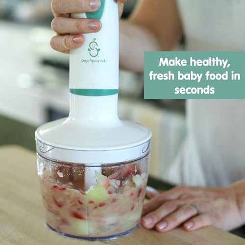 Sage Spoonfuls Baby Food Maker, Processor and Immersion Blender with Dishwasher-Safe Stainless Steel Attachments for Meal Prep & Baby-Led Weaning, White - Image 2