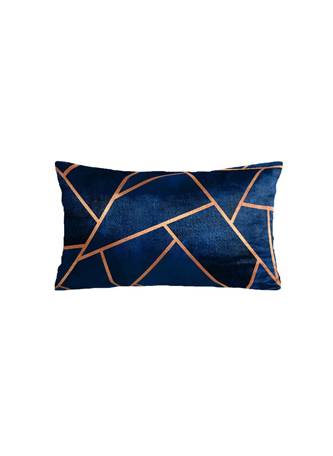 RIZARIES SuperSoft Navy & Copper Rectangle 