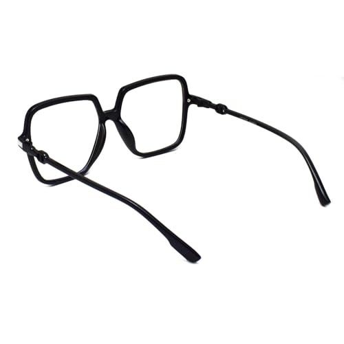 Peter Jones Square Computer Glasses for Women/Girls with Zero Power Blue Light Blocking Glare Lenses (SIZE LARGE/OVERSIZED) AG5198B - Image 3