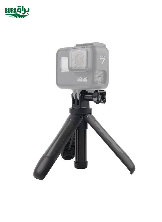 BURAQ GP446 Multifunctional Mini Fixed Tripod for GoPro, Insta360, DJI and Other Action Cameras(Black)  - Image 2