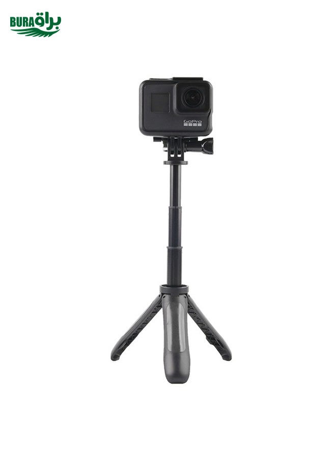 BURAQ GP446 Multifunctional Mini Fixed Tripod for GoPro, Insta360, DJI and Other Action Cameras(Black)  - Image 3