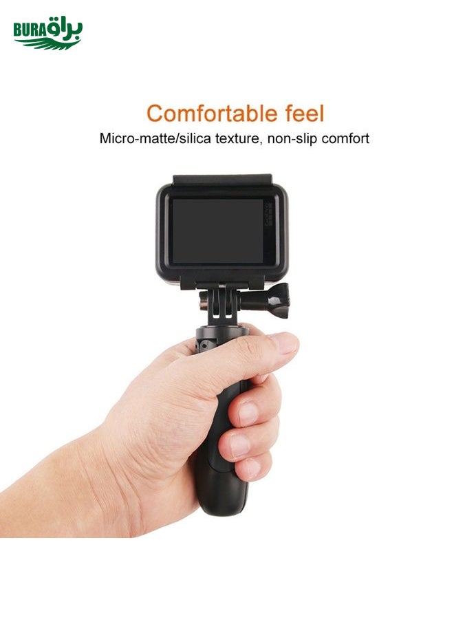 BURAQ GP446 Multifunctional Mini Fixed Tripod for GoPro, Insta360, DJI and Other Action Cameras(Black)  - Image 5