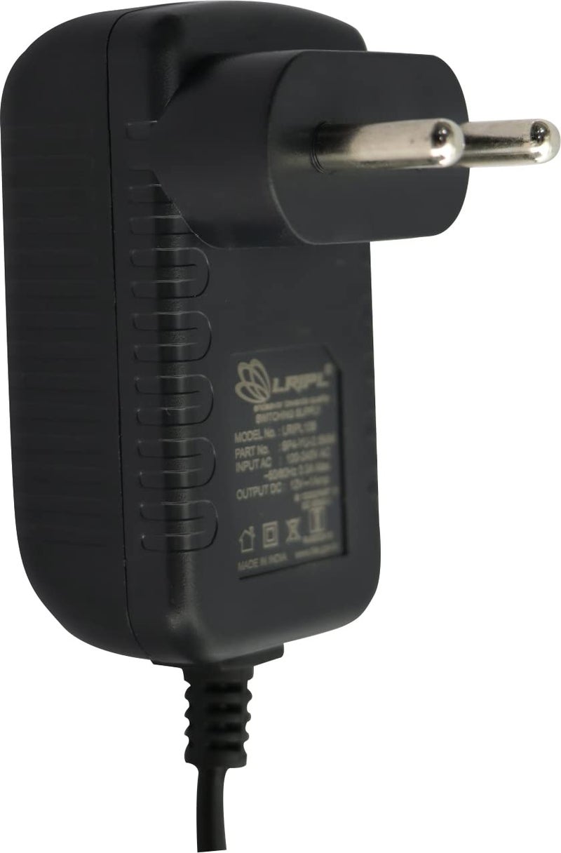 LRIPL 12V DC Power Adapter with 2.5mm Pin | SMPS Converter Compatible with CCTV Camera, Router, DVR, NVR, LED Strip Light, Set Top Box & LCD Monitor- 2.5mm x 5.5mm Jack - BIS Approved (12Volt 1A (2.5mm pin)) - Image 2