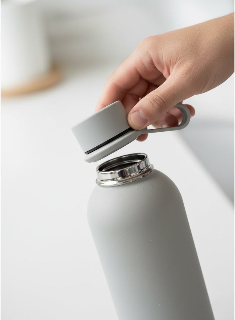 Aora 500ML Stainless Steel Water Bottle – Double-Wall Vacuum Insulated, Leak-Proof, Sweat-Free, Durable Metal Bottle for Hot & Cold Drinks – Travel-Friendly Thermos for Gym, Office, School & Outdoor - Image 2