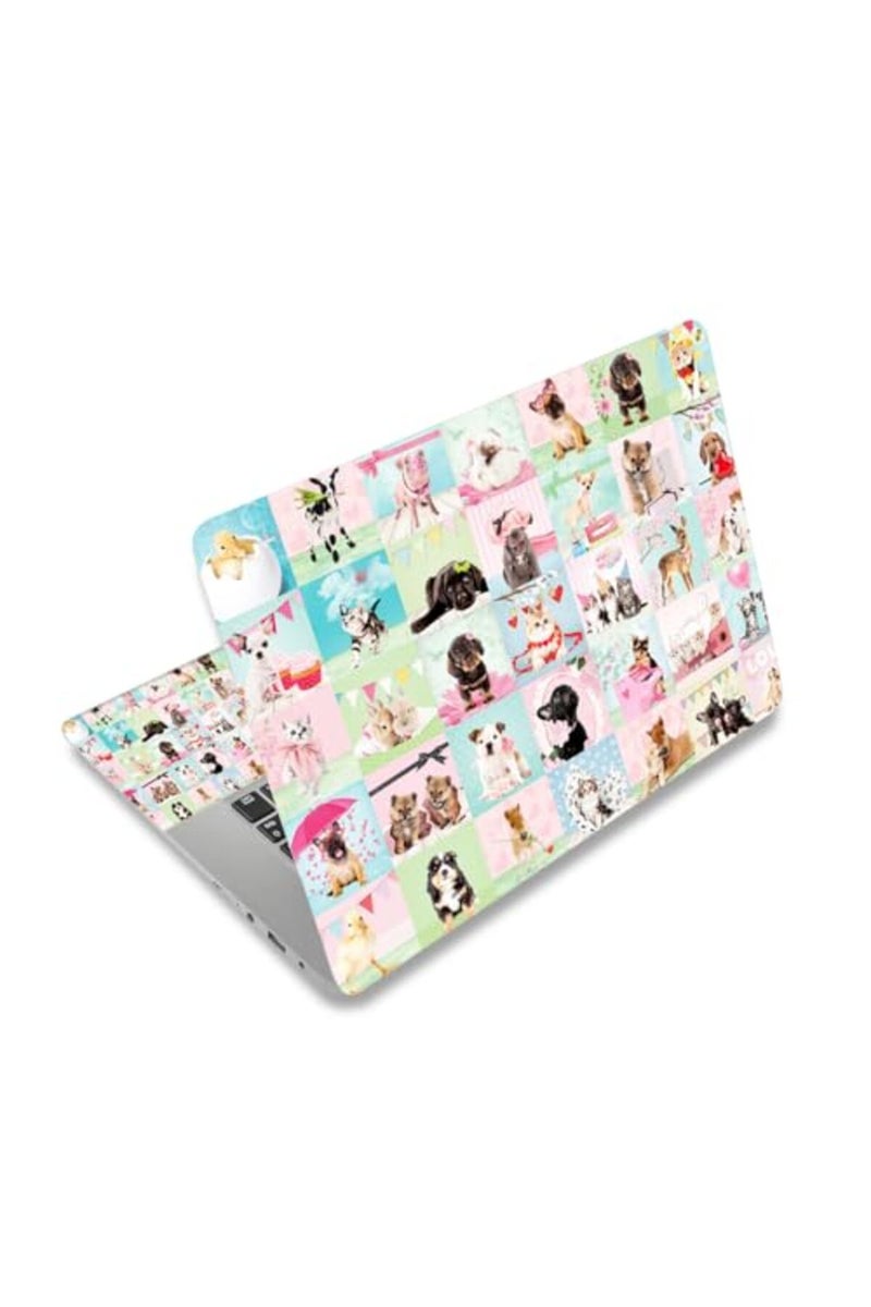 HAPPYLIVE SHOPPING Laptop Skin Sticker Decal, 12" 13" 13.3" 14" 15" 15.4" 15.6" Laptop Skin Sticker Protector Cover for Toshiba Hp Samsung Dell Apple Acer Leonovo Sony Asus Laptop Notebook (Cute Animal) - Image 2