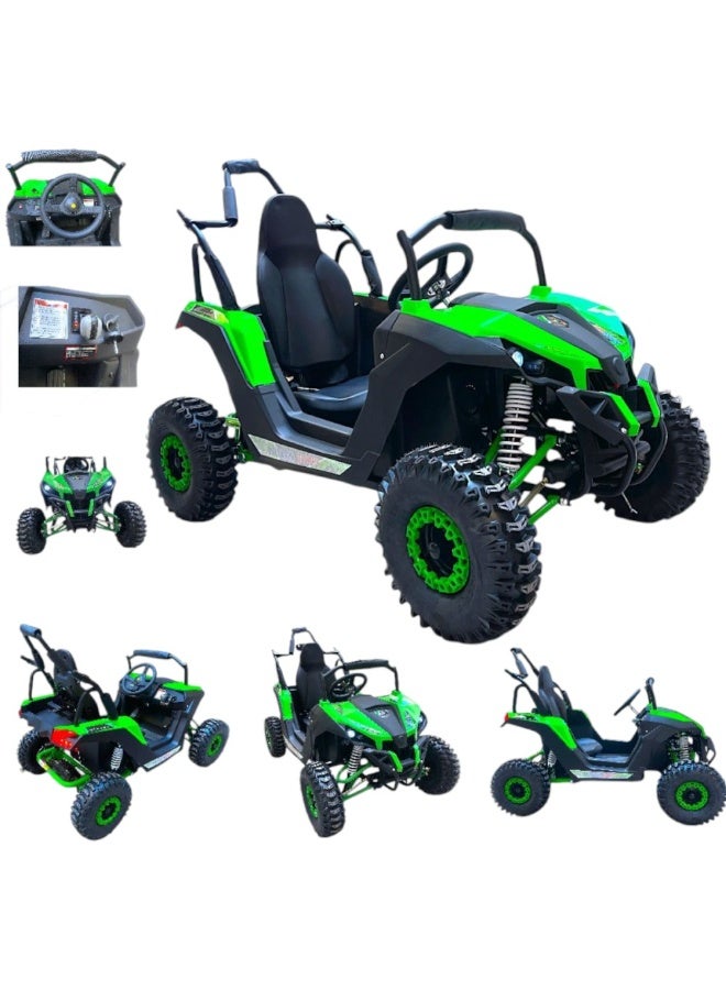 4-wheel electric vehicle, medium size, for off-road use, 48 volts