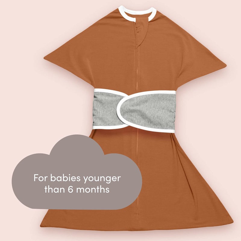 SleepingBaby Zipadee-Zip Snuggle Strap - Wearable Blanket Accessory for Transition Swaddle - One Size, Grey - Image 3