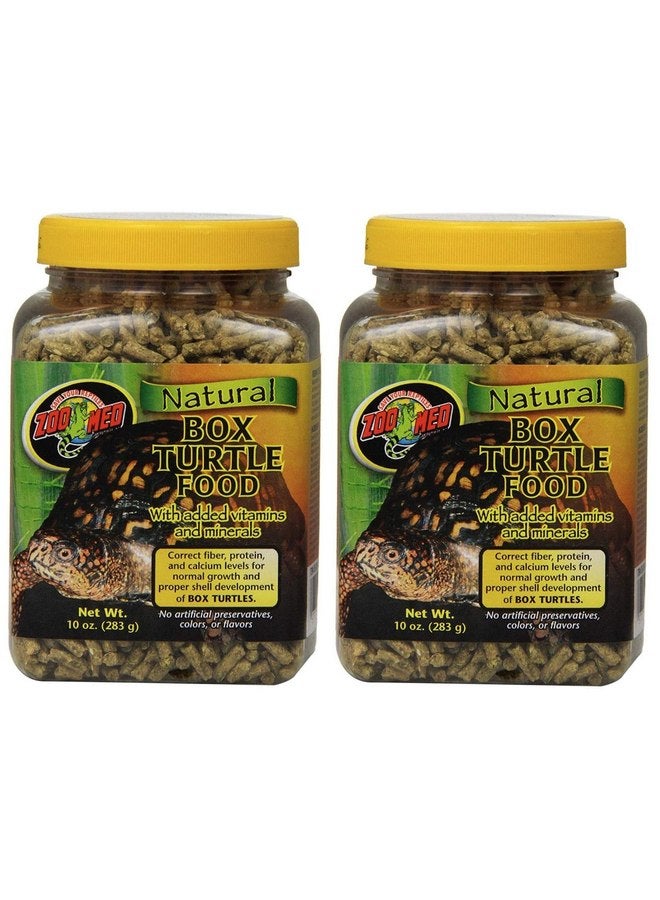 Zoo Med 2 Pack of Natural Box Turtle Food, 10 Ounces Per Container