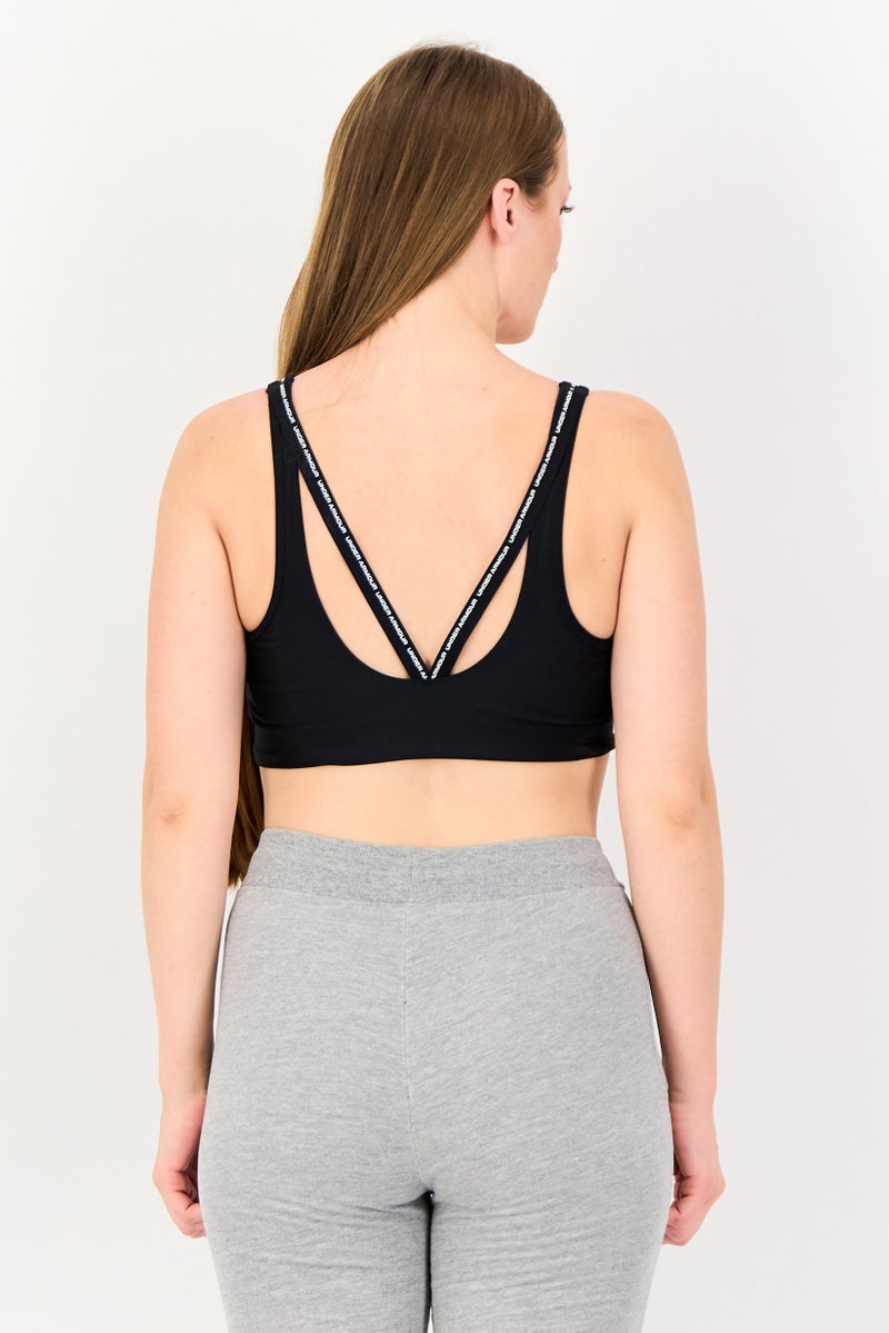 UNDER ARMOUR حمالة صدر رياضية للنساء، مناسبة للتدريب، سوداء - Image 3