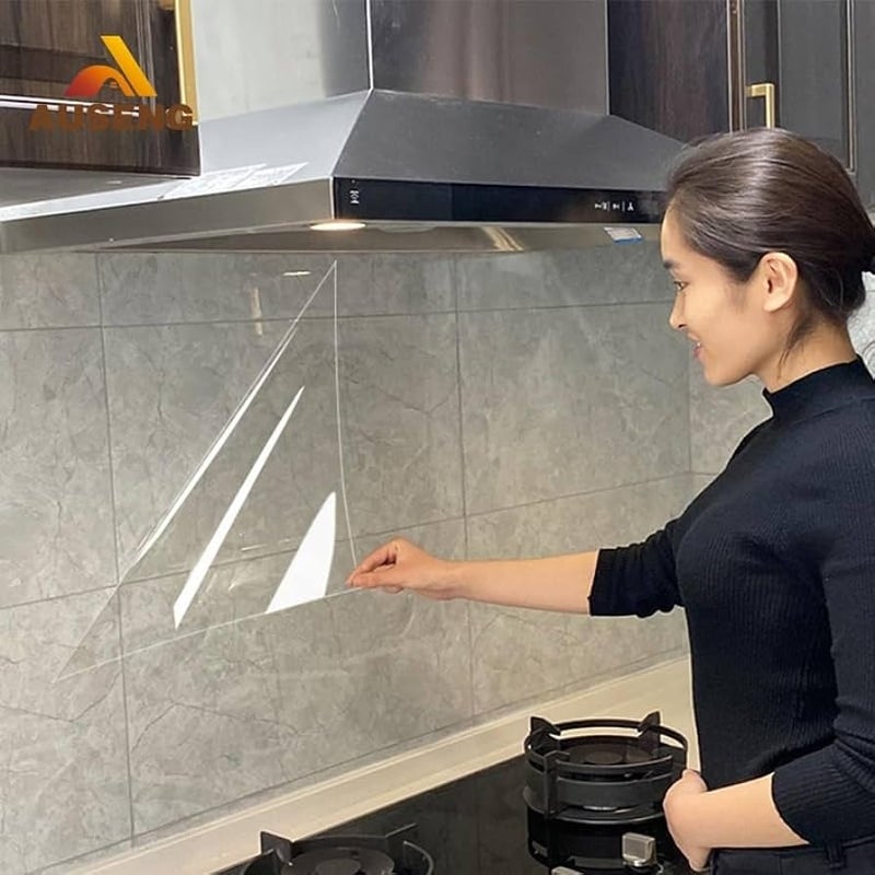 WISDOM WISDOM 24x 48Plain Kitchen Stickers Wall Oil Proof Peel Stick for Kitchen Tiles Behind Gas Stoves Sink Wash Basin Sticker with UV Coated Film on Vinyl S - Image 2