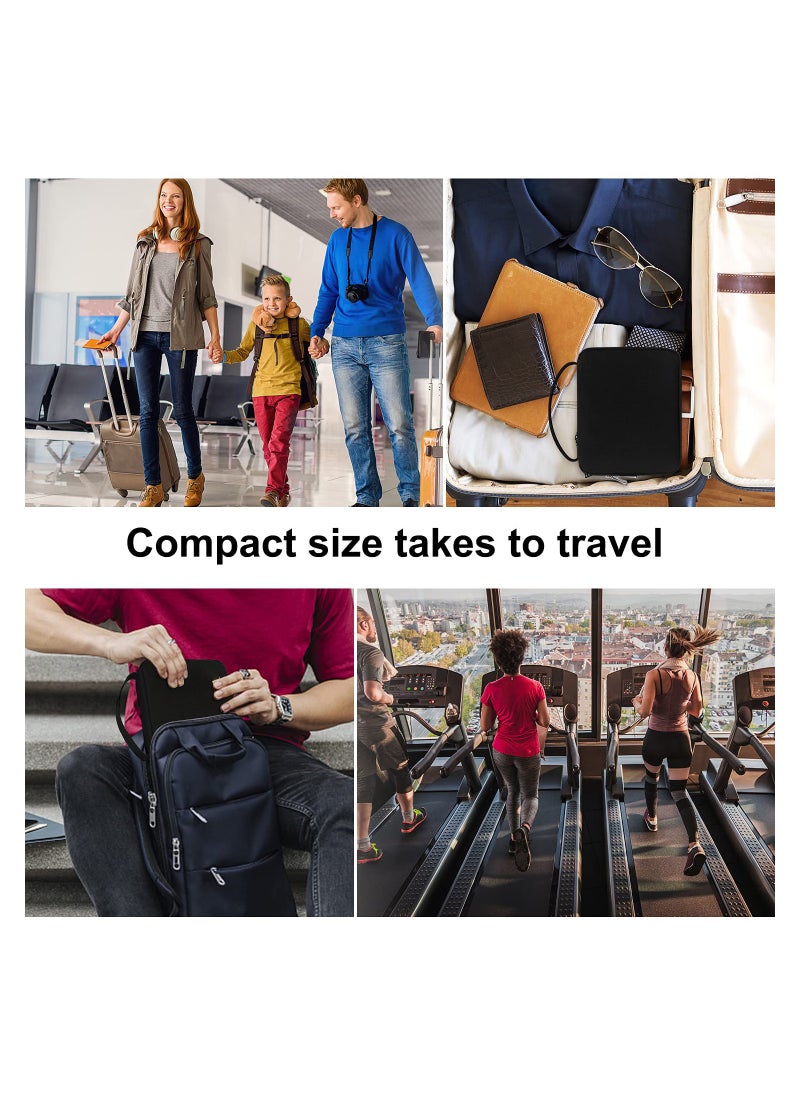 SYOSI - 40 Watch Bands Organizer Case, Waterproof Carrying Storage Strap Travel Case, Compatible with Apple Watch, for Fitbit Series, Watch Band Pin, Cable, Earphones (Black) - Image 1