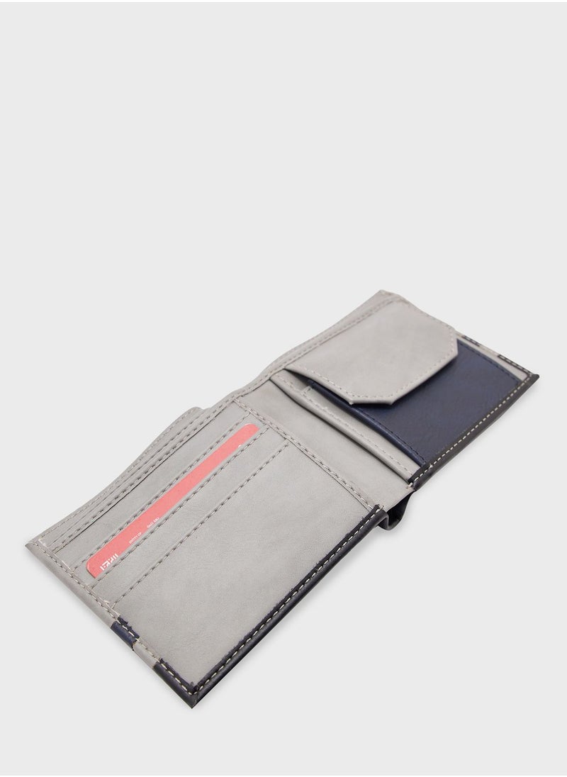 Robert Wood - Tri Color Bi Fold Wallet - Image 1