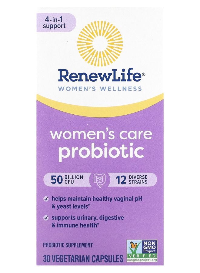 Women's Care Probiotic 50 Billion CFU 30 Vegetarian Capsules