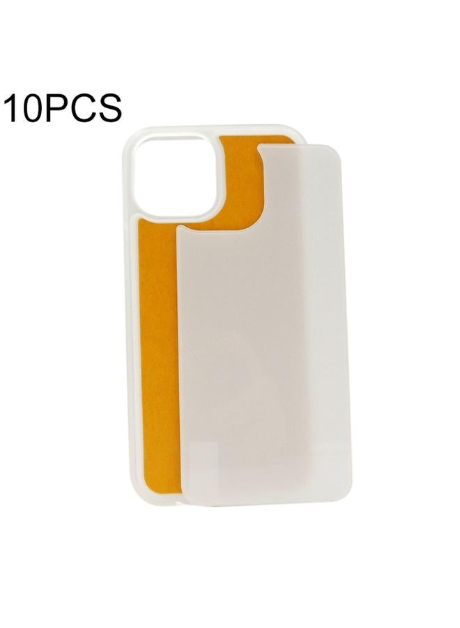 اس-توب جراب لهاتف iPhone 12، 10 قطع، جراب هاتف زجاجي حراري النقل - Image 1