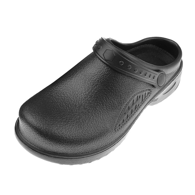 Garden Clogs: Black Size 38 Waterproof Lightweight EVA Slip-on Clog - Removable Insole Anti-slip Sole Garden Clogs for Indoor Outdoor Home Work Men Women - Image 2