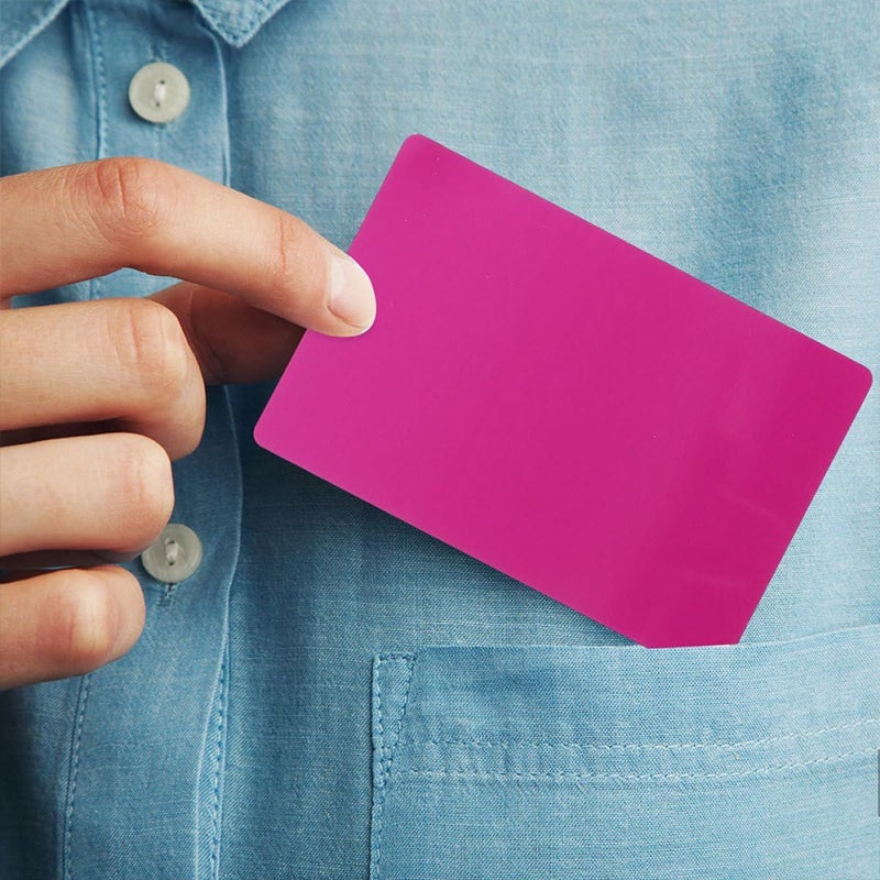 Purple Aluminum Business Card Blanks 0 21Mm Thick 100Pcs For Custom Engraving And Sublimation Printing - Image 4