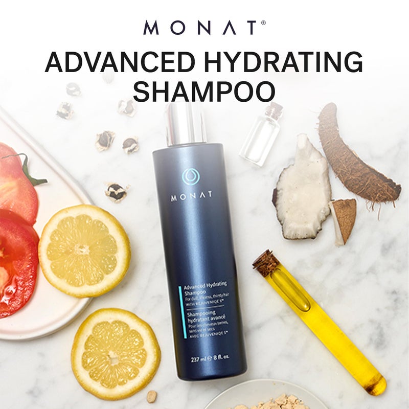 monat شامبو مونات المتقدم المرطب مع ريجوفينيك S - شامبو خفيف الوزن للشعر / شامبو مرطب يغذي الشعر الناعم إلى المتوسط - الوزن الصافي 237 مل / 8 أونصة سائلة - Image 4