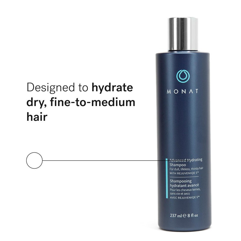 monat شامبو مونات المتقدم المرطب مع ريجوفينيك S - شامبو خفيف الوزن للشعر / شامبو مرطب يغذي الشعر الناعم إلى المتوسط - الوزن الصافي 237 مل / 8 أونصة سائلة - Image 2
