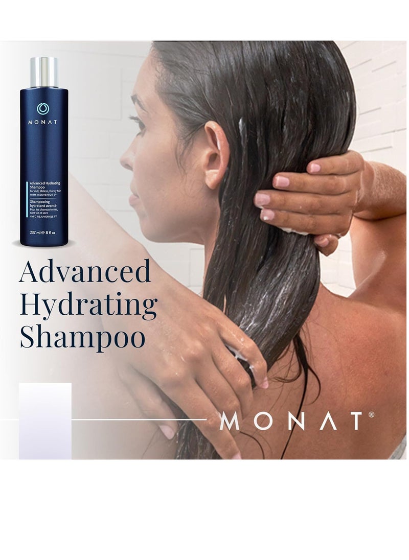 monat - MONAT Advanced Hydrating Shampoo Infused with Rejuveniqe S - Lightweight Hair Shampoo / Moisturizing Shampoo That Nourishes Fine to Medium Hair - Net Wt. 237 ml / 8 fl. oz. - Image 1