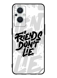 Covernex Protective Case Cover For Oppo Reno 7 Lite Calligraphy Friends Don't Lie  - Image 1