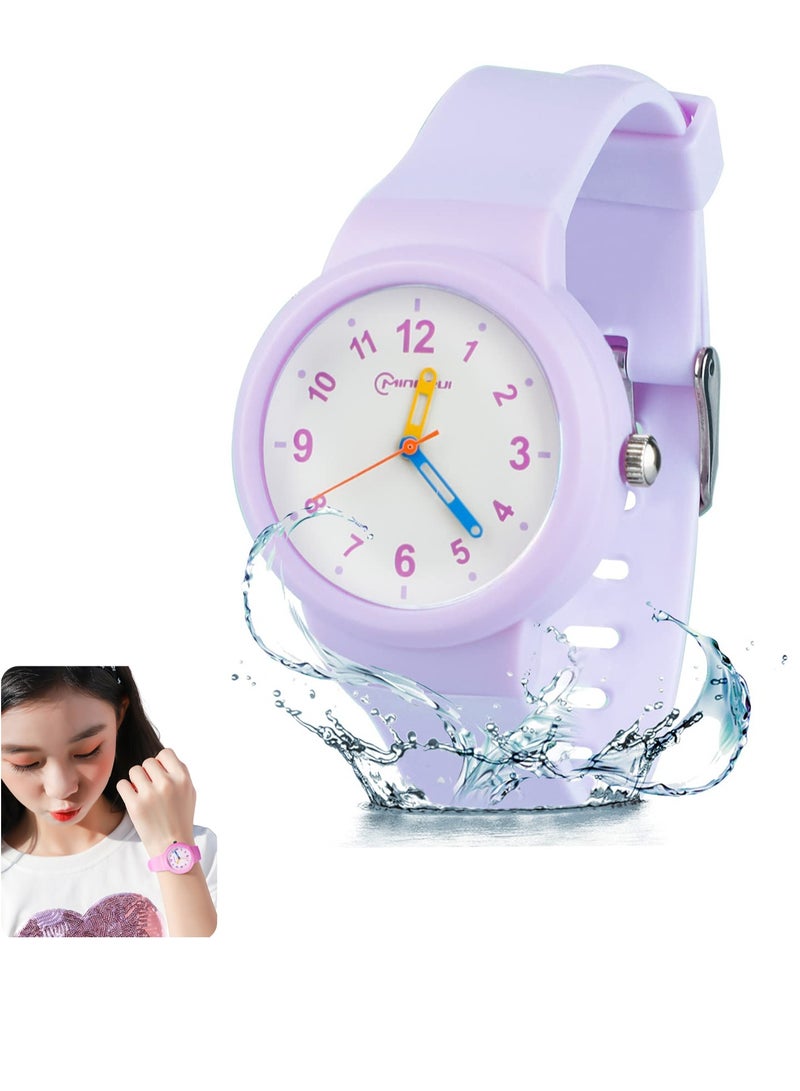 SYOSI Kids Watch, Child Analog Waterproof Toddler Learning Time Wrist Watch Easy to Read Time WristWatches for Kids as Gift, Girls Boys  - Image 1