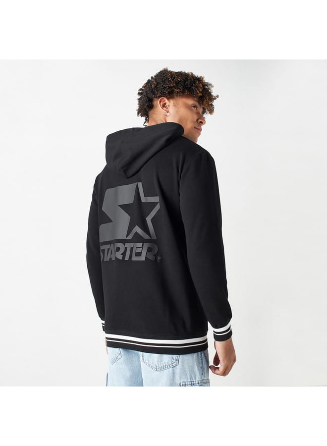 STARTER Starter Print Jacket with Hood and Long Sleeves  - Image 3