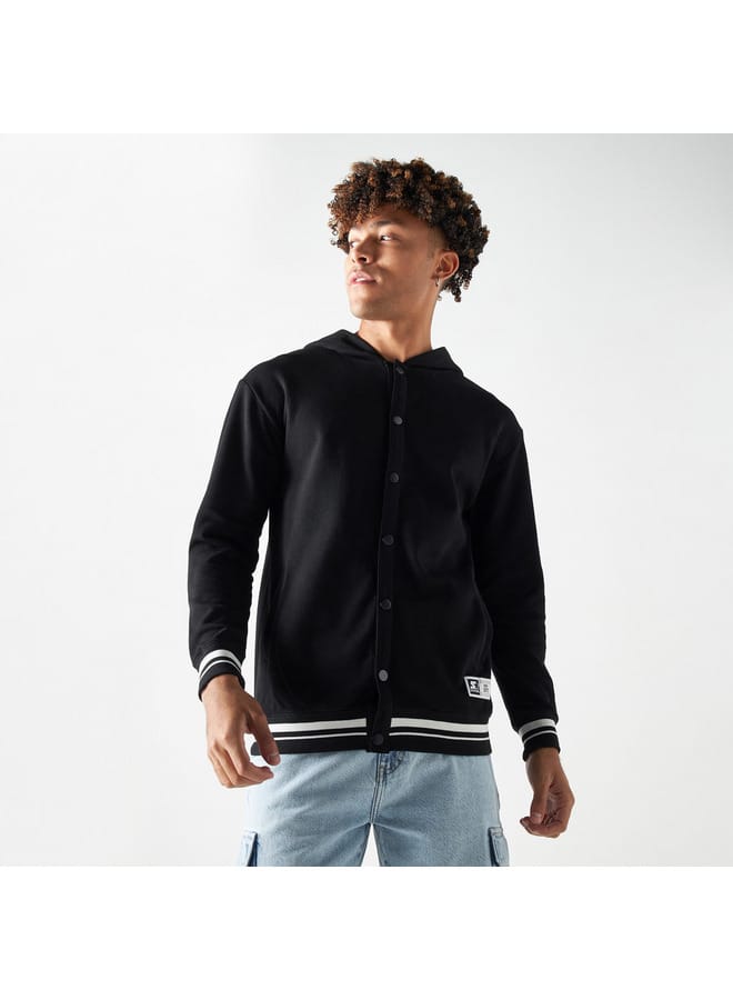 STARTER Starter Print Jacket with Hood and Long Sleeves  - Image 1