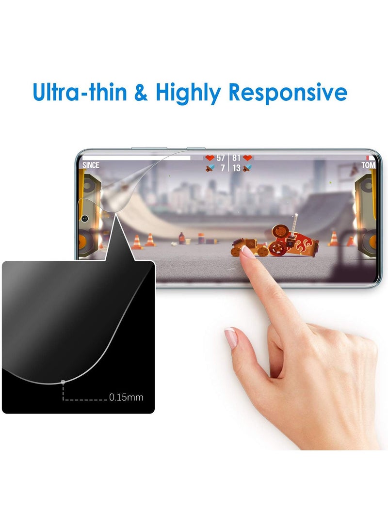 جي تيك واقي شاشة لهاتف Galaxy S20 Plus 5G مقاس 6.7 بوصة عالي الوضوح مرن مصنوع من مادة البولي يوريثان الحراري - Image 4