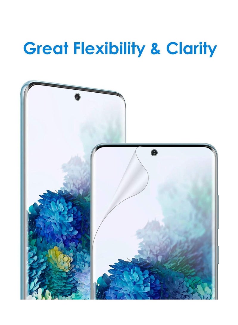 جي تيك واقي شاشة لهاتف Galaxy S20 Plus 5G مقاس 6.7 بوصة عالي الوضوح مرن مصنوع من مادة البولي يوريثان الحراري - Image 3